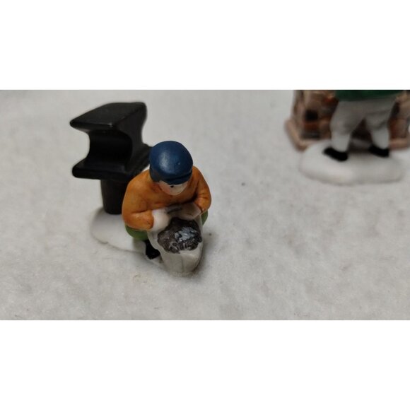 Department 56 Heritage Village Collection "Blacksmith" Set Of 3 Figurines - Picture 3 of 16